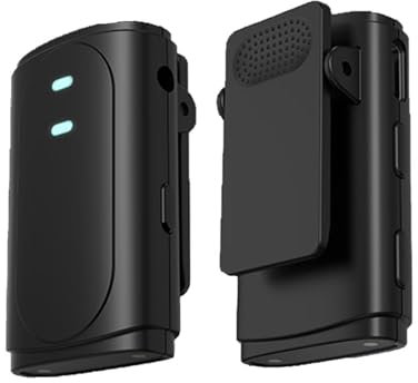 Humdcdy Pequeño micrófono para Grabar, micrófono con Clip | Amplificador de Voz con reducción de Ruido,Micrófono de grabación inalámbrico, micrófono con Clip, Amplificador de Voz para vídeo y Canto