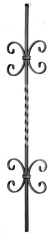shivler Zaunelemente Gartentor Metallzaun Zäune Zaundekoration Zaunpfosten Balkonverkleidung Set verschiedene Muster (950x150mm - 05.067/2 Stück)