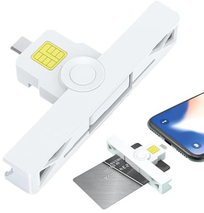CAC Smart Card Reader - Common Access CAC Card Reader - Portable CAC Reader for CAC Chip Card, IC Bank, Government ID and Credit Card ID