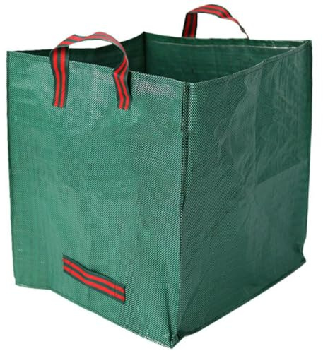 Laubsammler, tragbarer, robuster Laubbeutel für Haus und Hof, 200 Liter, gewebter Polypropylen-Gartenabfallsack, faltbare Laub-Aufhebungswerkzeuge, wiederverwendbare Rasen- und Laubgartentasche mit