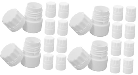 Healeved 20stücke Medikamentenflasche Leere Reagenzflaschen Tragbare Tablettenbehälter Für Reisen Luftdicht Und Feuchtigkeitsbeständig Für Aufbewahrung Von Tabletten Und Kapseln