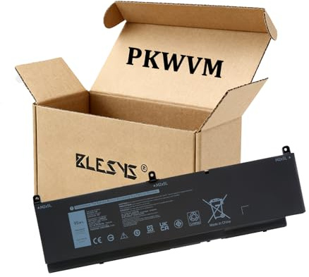 BLESYS 95Wh PKWVM Batterie för Dell Precision 7550 7560 7750 7760 Mobile Workstation Series C903V CR72X 68ND3 Laptop - 11.4V