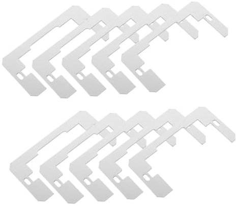 BUGUUYO 20 Stück Buchsendichtung Single-Gang-Wandplatte Verlängerung der elektrischen Plattenabdeckung Schalterplattenverlängerung Distanzplatte Verzinkter Stahl Silver