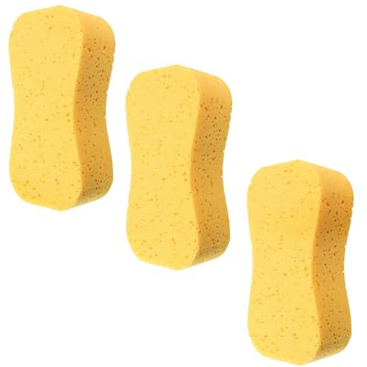 Xibao 3PCS Eponge Voiture,23 * 11 * 4.5cm,Eponge Voiture Lavage Extérieur,sans Rayures,Bateaux,Caravanes,Motos,Camping-Cars