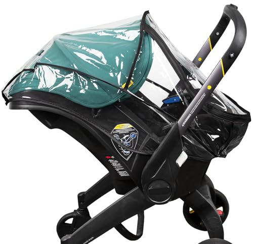 Rain Cover, Compatible with Doona Infant Car Seat Stroller, Protects from Rain, Snow, Wind, Cold, Side Ventilation Holes, Rain Cover for Stroller, Stroller Cover Accessories