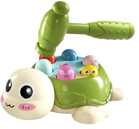 Générique Jeu De Taupe - Jeu De Marteau Tortue - Jouet Éducatif Interactif Et Ludique pour Activités Préscolaire Développement Mignon
