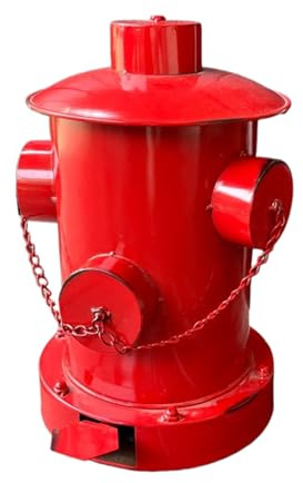 Genérico Poubelle de cuisine de grande capacité avec design d'incendie et pédale - Pour extérieur, voiture, bureau, maison, chambre et salle de bain