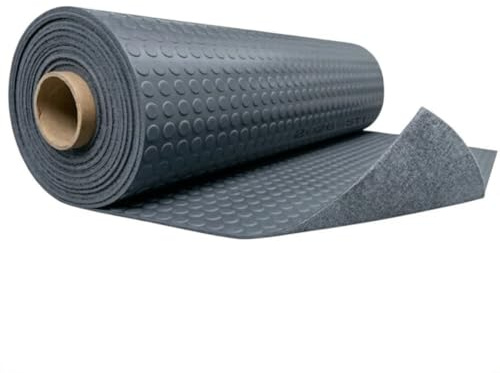 STI Bollato PVC-golvbeläggning 1 x 3 m mörkgrå – med filt