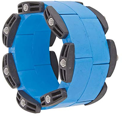 WITTKOWARE 50mm Mauerdurchführung (DN50 Gliederketten-Dichtung), Durchführung für 1 Mediumrohr oder Kabel 18-25mm