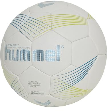 hummel Tempesta PRO 2.0 HB, Pallone da Pallamano Unisex-Adulto, Grigio Chiaro/Blu, 3