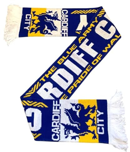 Cardiff City Schal - Fußball Jaquard Schal - Cardiff Fanschal