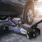 ECD Germany Cric Idraulico per Auto Martinetto Sollevatore Fino a 2,5 T Altezza di Sollevamento da 80 a 360 mm Certificato TÜV/GS Rulli 360° Cavalletto per Officina Adatto al Cambio Olio Gomme