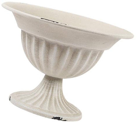 Sosoport Blumentopf Wertvoller Pflanztopf Für Den Garten Dekorativer Sockelpflanzgefäß Runde Blumentöpfe Klassischer Urnenpflanzer Dekorative Säulen Kleiner Eisen Büro Drinnen Ornamente