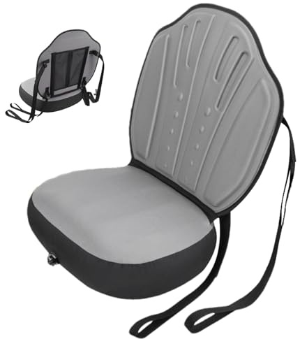 Kajak Sitzkissen, Wasserdichter Paddleboard Sitz mit Rückenlehne, Bequemer Kajaksitz, Verstellbar für Schlauchboote, Angler | Bequemer Kajaksitz, Verstellbar für Schlauchboote, Angler