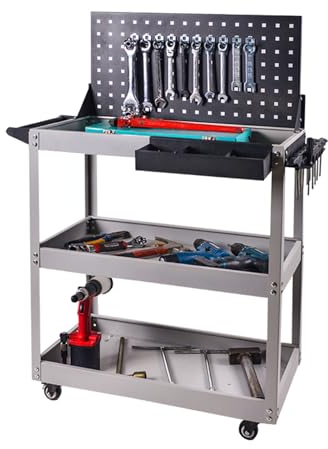 Rollbarer Servicewagen Mit Rädern, Werkzeugwagen, Schraubendreherhalter, Stecktafel, Mechaniker-Werkzeugwagen, Mehrzweck-Werkzeugkasten, Lager, Fabrik, Garage, Werkzeug-Organizer, Servicewagen