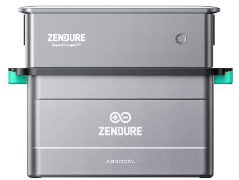 Zendure SolarFlow Ace 1500 AVCE AB2000L Batterie 1920 Wh, Entrée AC 900W, Entrée Solaire 400W, Jusqu'à 1200W Sortie AC, UPS 20ms, Idéal pour Urgences, Camping, Utilisation Extérieure, etc.