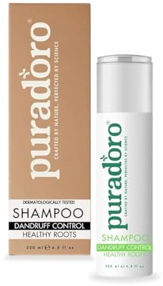 Puradoro Shampooing 100 % naturel anti-pelliculaire et gras pour cuir chevelu - Acide salicylique, arbre à thé et margousier - Formule nettoyante en profondeur pour des racines sans écailles