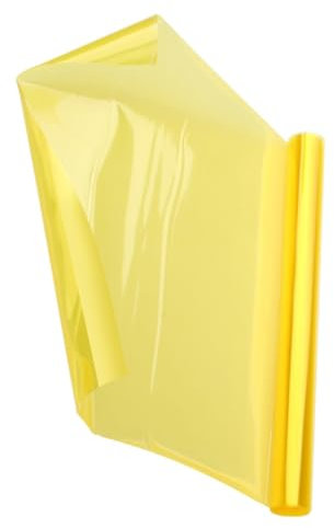 SEWOART 3st Aufkleber Mit Farbwechsel Linsentönung Autoscheinwerferfolie Gelbe Vinylfolie wasserdichte Autolichtfolie Fenstertönung Gelbe Tönungsfolie Gelbe Nebelscheinwerferfolie