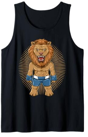MMA Lion Fighter Mixed Martial Arts-Training Tank Top