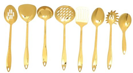 Cabilock Küchenutensilien Set Kochbesteck Hitzebeständige Spatel Schöpfkelle Und Wokspatel Mit Holzgriffen Spülmaschinenfest Und Praktisch Für Küche