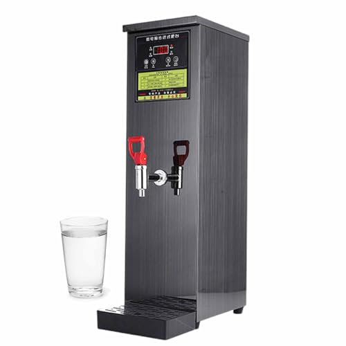 pealiritansemen Distributeur d'eau Chaude Automatique, Machine À Eau Bouillante 2500 W avec Raccordement d'eau, Chaudière À Eau en Acier Inoxydable, Robinet d'eau Bouillante, pour Restaurants,Black