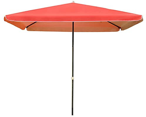 HUIBBGO Parasol de Plage rectangulaire, 250 cm, Tissu Polyester imperméable, Hauteur réglable, pour Jardin et terrasse