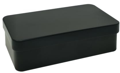 Ld Packaging - Scatola regalo rettangolare in latta con coperchio solido, 110 x 65 x 30 mm, finitura opaca, confezione da 12, mini scatola portatile per chiavi, caramelle, monete, orecchini, organizer