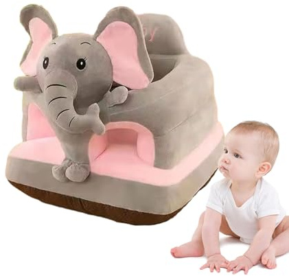Siège de Soutien Pour Bébé, Support de Siège En Forme D'animal, Support de Sièges de Canapé Animal Anti-chute, Remplaçable Doux Coussin Bebe Assis Canapé pour Filles Et Garçons