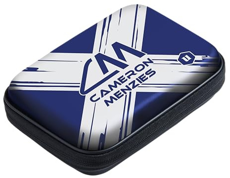 Unicorn Ultra Cameron Menzies Darttasche mit Reißverschluss, schlankes, stilvolles Design bietet umfassenden Schutz, bietet Platz für 2 komplette Dartpfeile Plus Zubehör, cm-Logo auf schottischem
