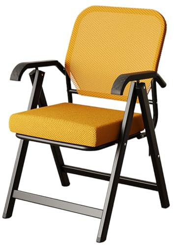 Chaise de bureau pliable ergonomique avec maille respirante et coussin haute résilience, légère et polyvalente pour la maison, le bureau, le salon et l'étude – Confort et style combinés