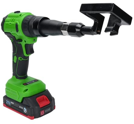 YWBL-WH Pinza per Chiglia in Acciaio Leggero, Pinza per Rivettatura Elettrica con Rotazione di 360 Gradi con Batteria Al Litio 21 V per Punzonatura del Morsetto per Chiglia in Acciaio Ad Alta
