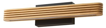 Lucande LED Wandleuchte, Wandlampe Innen Lieske (Modern) aus Holz (1 flammig) - Wandleuchten Wandstrahler Wandbeleuchtung Schlafzimmer/Wohnzimmer Wohnzimmerleuchte