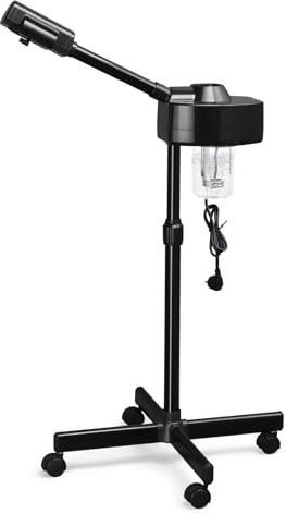 Karl home Professional Facial Steamer, Ozone Humidifier Sprays Moisturising Hot Face Spa Mist with Touch Panel, Adjustable Height for Home Beauty Salon, Personal Skin Care Deep Cleaning, Black