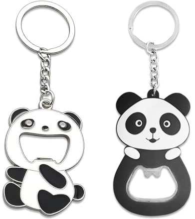 2 Pcs Apribottiglia Portachiavi Adorabile E Funzionale Birra Apribottiglia Panda Apribottiglia Regali Per Uomini Ragazzi Adolescenti Per Festival Della Birra