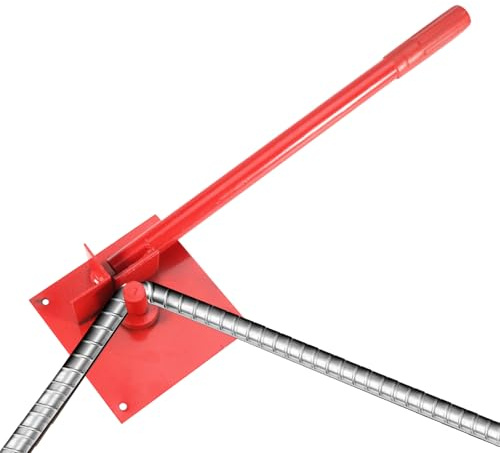 Piegatore Per Ferro - Attrezzo Manuale A Per Lavori Di Precisione - Piegatore Acciaio per Barre da 8/10 mm - per Recinzione Ponteggio Copertura Saldatura Cantiere Officina Domestica Lavorazione Metall