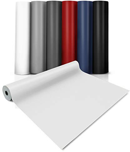 Floordirekt CV-Belag Expotop | Zuschnitt | Verschiedene Breiten, viele Farben, Meterware | Bodenbelag PVC Länge auf Maß (100 x 400 cm, Weiß)