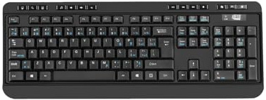 Adesso Ensemble sans Fil Clavier Souris Bureautique Anti Microbien