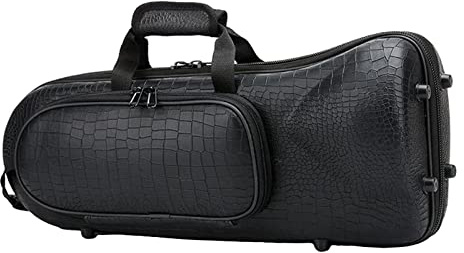 Trompete Professional Case Aufbewahrungstasche Oxford Gewebe Hartschalenkoffer Leichtes Schwarz, Krokodil Korn
