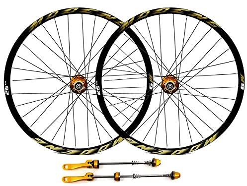 Generic Mountainbike Scheibenbremse Laufradsatz 26 27,5 29 MTB Felge 32H Fahrradräder QR Schnellspannnabe für 7/8/9/10/11/12 Speed Kassette 2055
