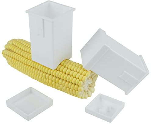 WHYHKJ 2PCS Corn Cob Butter Holder Spreads Butter Dispenser Plastic Butter Spreader