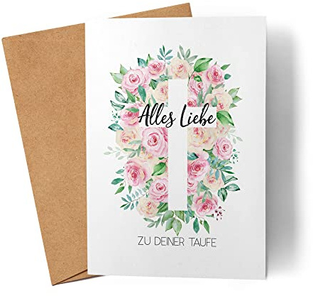 Kartentraumland Alles Liebe zu deiner Taufe Karte Taufgeschenk Mädchen Patenkind Kirche