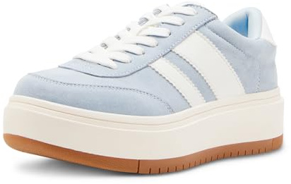 Madden Girl Women's Navida Fashion Sneaker, Light Blue, 8.5