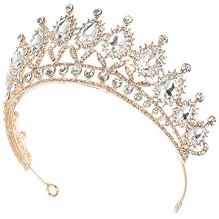 Gogogmee Strass-brautkrone Einfaches Für Hochzeitskleid Haarschmuck Partydekorationen