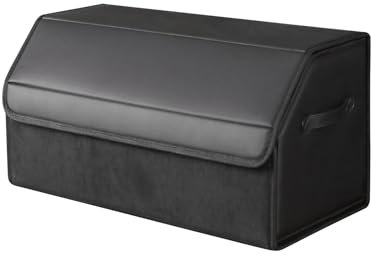 sunshine sky Auto Kofferraum wasserdicht, verschleißfest, faltbare Leder Aufbewahrungsbox, SUV Limousine Aufbewahrungsbox, Camping Organizer, Haushaltsklassifikationsbox (mittlere Größe)