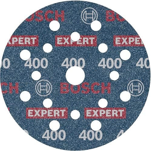 Bosch 6x Disque abrasif sur film EXPERT O780 | pour Bois dur, Peinture sur bois, Grain 400, Professional Accessoire Ponceuse excentrique