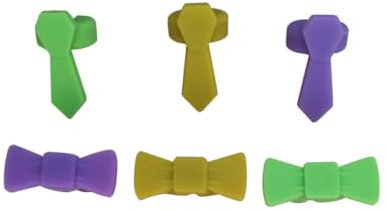 DECHOUS Silicone Wine Glass Markers 3 Colors 2 Styles for Birthday Celebrations