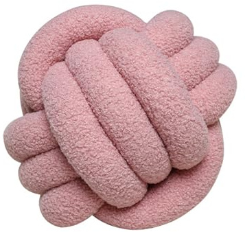Knutkudde & knutdekoration – 22 färger och 4 storlekar – estetisk bollkudde för snygga hemtillbehör och moderna dekorationsidéer (diameter 13 cm (13 cm (17 tum)
