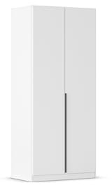 Rauch Möbel Alabama, Kleiderschrank, Farbe Weiß, Breite 91 cm | Schrank, 2-türig, Zubehör Basic, für Schlafzimmer, Kinderzimmer, Homeoffice, Gästezimmer, Garderobe, Flur