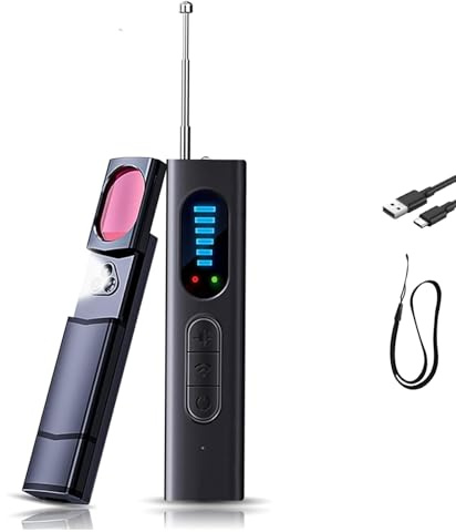 Hidden Camera Detector, Anti-snooping Camera Detector for Hotels, Spy Camera Detector with Six Levels of Signal Strength Adjustment, Capable of Anti-location, Anti-eavesdropping, Bathrooms, Offices