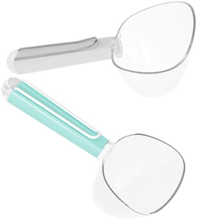 SUPVOX 2pièces Lot de Cuillères à Nourriture pour Animaux De Compagnie avec Clip Tasse à Échelle Précise pour Nourriture pour Chat Et Chien Cuillère De Mesure